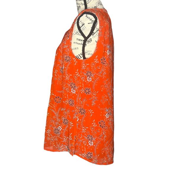 Daniel Rainn (S) Carin Smocked Bib Blouse - Stitch Fix Split Neck Sleeveless Top - Picture 3 of 12